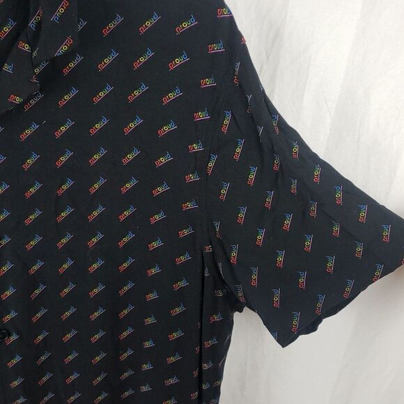 H&M Men's Medium Proud Button Down Gay Pride Shirt - Picture 7 of 12